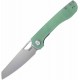 Couteau Kubey Elang Jade Manche G10 Lame Acier AUS-10 Bead Blasted IKBS Linelock Clip KUB365C - Livraison Gratuite
