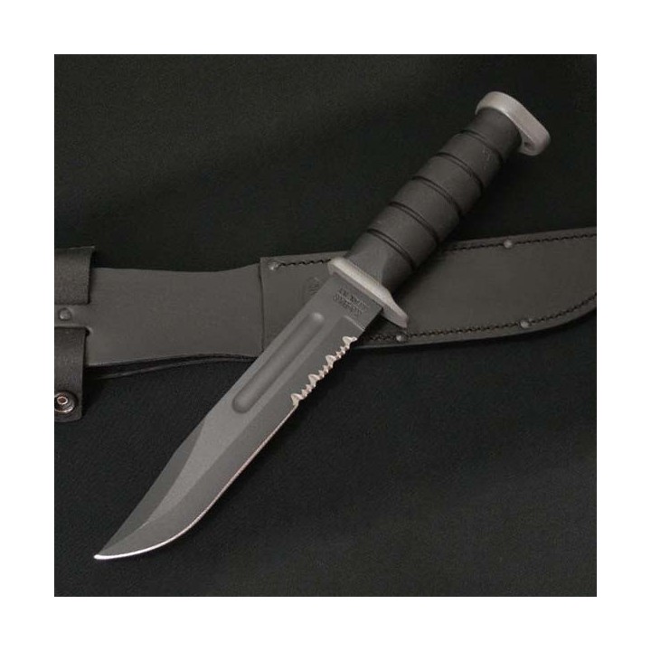 Couteau Ka Bar Extreme Acier D2 Manche Kraton Etui Cuir Made In USA KA1283 - Livraison Gratuite