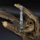 Couteau Artisan Xcellerator Titane Lame Acier S90V Stonewash Manche Titane IKBS Clip Titane ATZ1860GGY - Livraison Gratuite