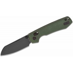 Couteau Vosteed Raccoon Green Lame Acier Sandvik 14C28N Cleaver Blackwash Manche Micarta IKBS VOSRCCVPM5 - Livraison Gratuite