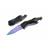 Couteau Tac Force Rainbow Multi Fonctions A/O Lame Acier Inox Manche Black Alum Linerlock TF705RB - Livraison Gratuite