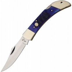 F14127BLPB Lot de 3 Couteau Frost Cutlery Lockback Hunter Blue Manche Os Lame Acier Inox - Livraison Gratuite