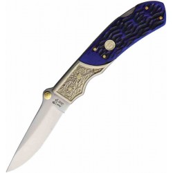 F14311BLPB Lot de 3 Couteau Frost Cutlery Jaguar Lockback Blue Bone Manche Os Lame Acier Inox - Livraison Gratuite