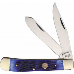 F14312BLPB Lot de 3 Couteau Frost Cutlery Big Game Trapper Blue Manche Os Lames Acier Inox - Livraison Gratuite