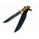 F18433CA Lot de 3 Couteau Frost Cutlery Jungle Fever II Bowie Lame Acier Inox Manche Camo Etui Nylon - Livraison Gratuite