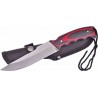 FBKH002 Lot de 3 Couteaux Frost Cutlery Black Hills Bush Master Red Manche Bois Lame Acier Inox Etui Nylon - Livraison Gratuite