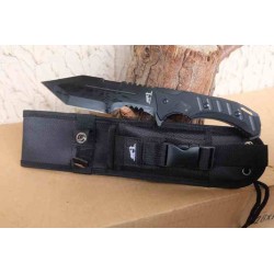 FBKH025BG10 Couteau Tracker Frost Cutlery Bowie Black Manche G10 Lame Acier Inox Etui Nylon - Livraison Gratuite