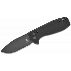 Couteau Kizer Amicus Black Manche G10 Lame Acier 9Cr18MoV Black IKBS Button Lock Clip KIL3002A1 - Livraison Gratuite