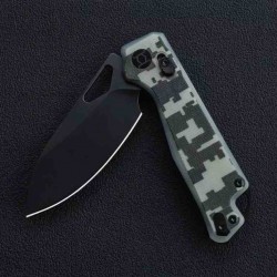 Couteau Kunwu Pulsar XT Lock Camo Manche G10 Lame Acier Elmax IKBS Clip KUNX705MO - Livraison Gratuite