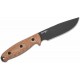 Couteau Cold Steel Republic Survival Lame Acier CPM-S35VN Manche Micarta Etui Cuir Made USA CSFX50FLD - Livraison Gratuite