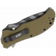 Couteau Zero Tolerance A/O Tiger Lame Acier MagnaCut Manche G10 OD Green Linerlock Clip USA ZT0350OLTS - Livraison Gratuite