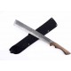 Couteau Machette S-TEC Machete Lame Acier 440 Manche Bois Etui Nylon STT66104 - Livraison Gratuite
