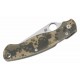 Couteau Spyderco Military 2 Compression Lock Camo Manche G10 Lame Acier S30V Clip USA SC36GPCMO2 - Livraison Gratuite
