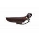 Couteau TOPS Spirit Hunter X3 1095 Carbon Tungsten Blade Green Micarta Handles Leather Sheath USA TPSHR03 - Livraison Gratuite