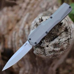 Couteau Kershaw Livewire OTF AUTO Gray Lame Acier CPM-MagnaCut Manche Aluminum Clip USA KS9000GRY - Livraison Gratuite