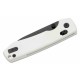 Couteau Vosteed Raccoon White Lame Acier Sandvik 14C28N Blackwash Manche G10 IKBS Clip VOSRCCBVPGW - Livraison Gratuite