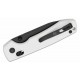 Couteau Vosteed Raccoon White Lame Acier Sandvik 14C28N Blackwash Manche G10 IKBS Clip VOSRCCBVPGW - Livraison Gratuite