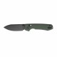Couteau Vosteed Raccoon Green Lame Acier Sandvik 14C28N Blackwash Manche Micarta IKBS Clip VOSRCCBVPMN - Livraison Gratuite