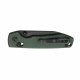 Couteau Vosteed Raccoon Green Lame Acier Sandvik 14C28N Blackwash Manche Micarta IKBS Clip VOSRCCBVPMN - Livraison Gratuite