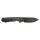 Couteau Vosteed Raccoon Green Lame Acier Sandvik 14C28N Blackwash Manche Micarta IKBS Clip VOSRCCBVPMN - Livraison Gratuite