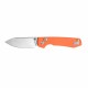Couteau Vosteed Raccoon Orange Lame Acier Sandvik 14C28N Satin Manche G10 IKBS Clip VOSRCCBVTGO - Livraison Gratuite