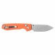 Couteau Vosteed Raccoon Orange Lame Acier Sandvik 14C28N Satin Manche G10 IKBS Clip VOSRCCBVTGO - Livraison Gratuite