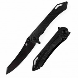 Couteau Kansept Colibri Tech Black Manche Titane Lame Acier CPM-S35VN IKBS Framelock Clip K1060A4 - Livraison Gratuite