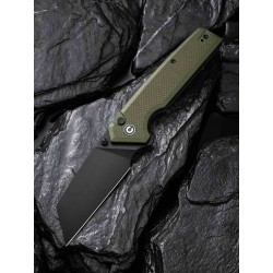 Couteau CIVIVI Amirite OD Green Lame Acier Nitro-V black Reverse Tanto Manche G10 IKBS Clip CIVC230283 - Livraison Gratuite