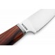 Couteau LionSteel Willy Santos Wood Lame Acier M390 Manche Santos Wood Etui Cuir Italy LSTWL1ST - Livraison Gratuite