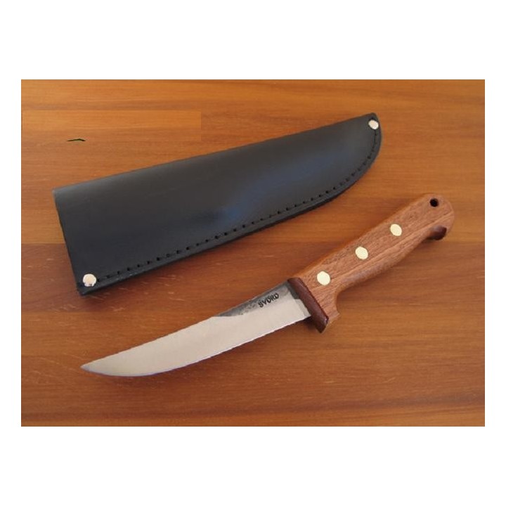 Couteau Svord Boning Knife Lame Acier Carbone Manche Bois Etui Cuir Made In New Zealand SVB - Livraison Gratuite