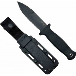 Couteau Demko Armiger 4 Lame Acier 80CrV2 Spear Point Serrated Manche Polymère Etui Kydex DEM09650 - Livraison Gratuite