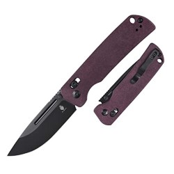 Couteau Kizer Escort Red Lame Acier 154CM Manche Richlite IKBS Clutch Lock Clip KIV4481C1 - Livraison Gratuite