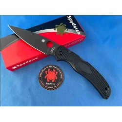  Couteau Spyderco Native Chief Lightweight Lame Acier CTS-BD1N Black Manche FRN Lockback USA SC244PBBK - Livraison Gratuite