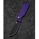 Couteau Bestech Glok Purple Manche G10 Lame Acier 14C28N IKBS Button Lock Clip BTKG55D - Livraison Gratuite