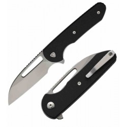 Couteau Ferrum Forge Prolix Black Manche G10 Lame Acier Nitro-V SW Sheepsfoot Liner Lock Clip FF006B - Livraison Gratuite