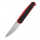 Couteau Kansept Integra Red & Black Lame Acier 154CM SW Manche G10 IKBS Linerlock Clip KT1042A3 - Livraison Gratuite