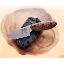 Couteau ESEE Sencillo Lame Acier CPM-MagnaCut SW Manche Micarta Etui Kydex Made USA ESSENCILLOM - Livraison gratuite