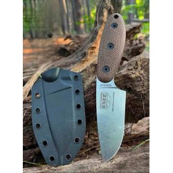 Couteau ESEE Sencillo Lame Acier A2 SW Manche Micarta Etui Kydex Made USA ESSENCILLO - Livraison gratuite