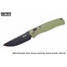 Couteau SRM Knives 255L-GP2 Green Lame Acier 10Cr15CoMoV Manche G10 IKBS Clip Ambi Lock SRM255LGP2 - Livraison Gratuite