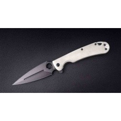 Couteau Daggerr Knives Arrow White Lame Acier D2 Manche G10 Linerlock Clip DGRFM021WBW - Livraison Gratuite