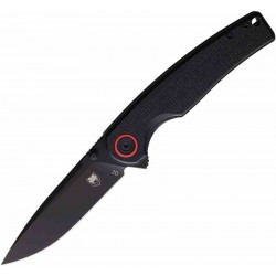 Couteau Cobratec Knives Samson Black Manche Micarta Lame Acier D2 Linerlock Clip IKBS CBTSMSNBK - Livraison Gratuite