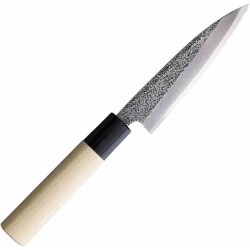 Couteau de Cuisine Japonais Mikihisa 120mm Manche Bois Lame Acier White steel 2 Japan MIKA029 - Livraison Gratuite