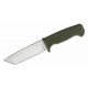 Couteau Demko FREEREIGN Tanto Green Lame Acier AUS-10A Satin Manche TPE Etui Kydex DEM09621 - Livraison Gratuite