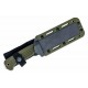 Couteau Demko FREEREIGN Tanto Green Lame Acier AUS-10A Satin Manche TPE Etui Kydex DEM09621 - Livraison Gratuite