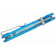 Couteau CJRB Cutlery Mica Blue Lame Acier AR-RPM9 Satin Manche Aluminum Button Lock IKBS Clip J1934BU - Livraison Gratuite