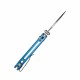 Couteau CJRB Cutlery Mica Blue Lame Acier AR-RPM9 Satin Manche Aluminum Button Lock IKBS Clip J1934BU - Livraison Gratuite
