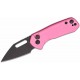 Couteau CJRB Mini Pyrite Pink Wharncliffe Lame Acier AR-RPM9 Black Button Lock IKBS Clip J1933BPK - Livraison Gratuite