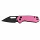 Couteau CJRB Mini Pyrite Pink Wharncliffe Lame Acier AR-RPM9 Black Button Lock IKBS Clip J1933BPK - Livraison Gratuite
