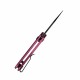 Couteau CJRB Mini Pyrite Pink Wharncliffe Lame Acier AR-RPM9 Black Button Lock IKBS Clip J1933BPK - Livraison Gratuite
