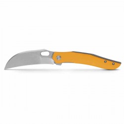 Couteau Vosteed Griffin Yellow Manche G10 Lame Acier 14C28N Yellow Hawkbill IKBS Linerlock Clip VOSA1102 - Livraison Gratuite